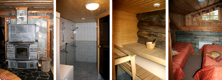 Open haard - Badkamer - Sauna - Slaapkamer 1e verdieping